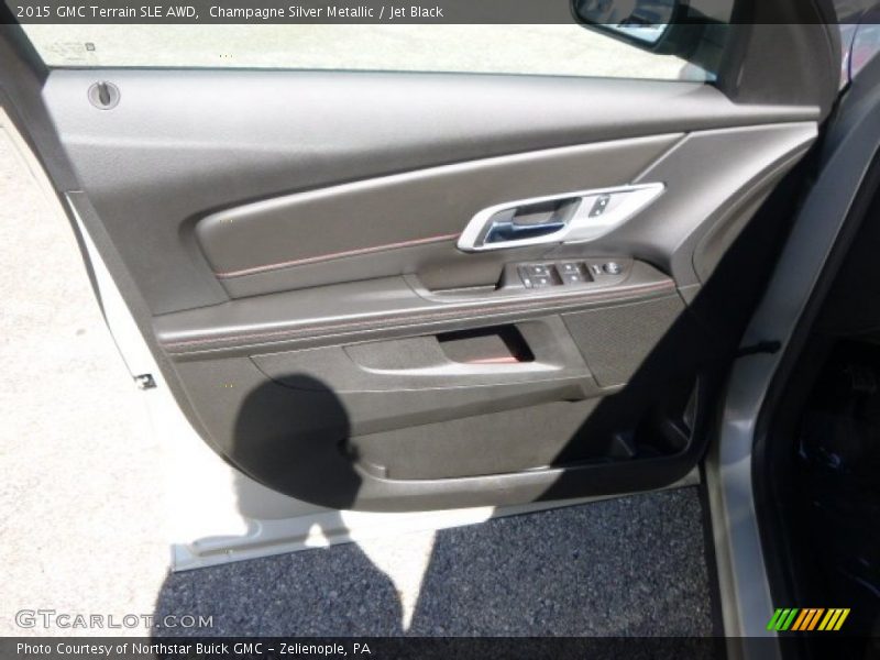 Champagne Silver Metallic / Jet Black 2015 GMC Terrain SLE AWD