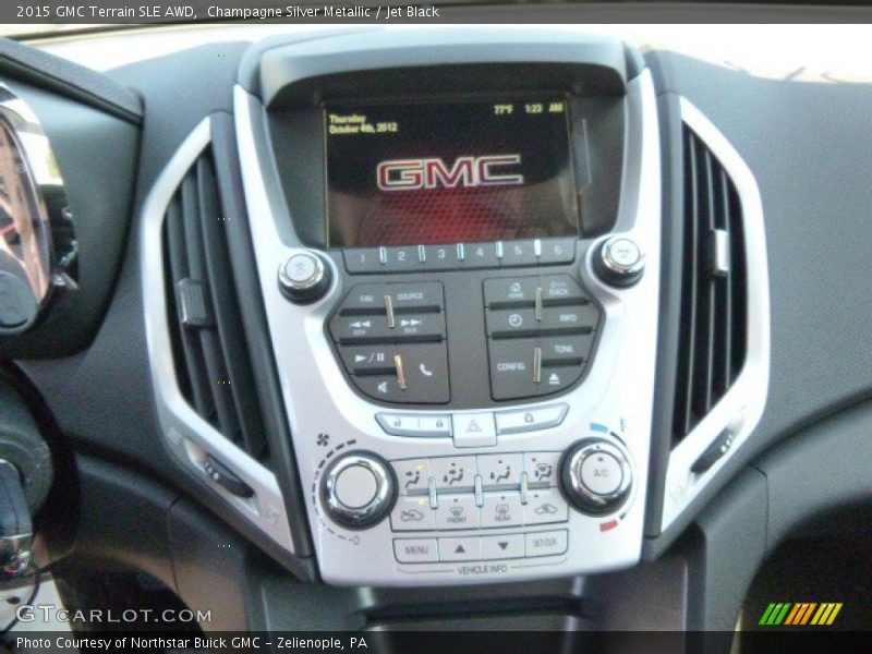 Champagne Silver Metallic / Jet Black 2015 GMC Terrain SLE AWD