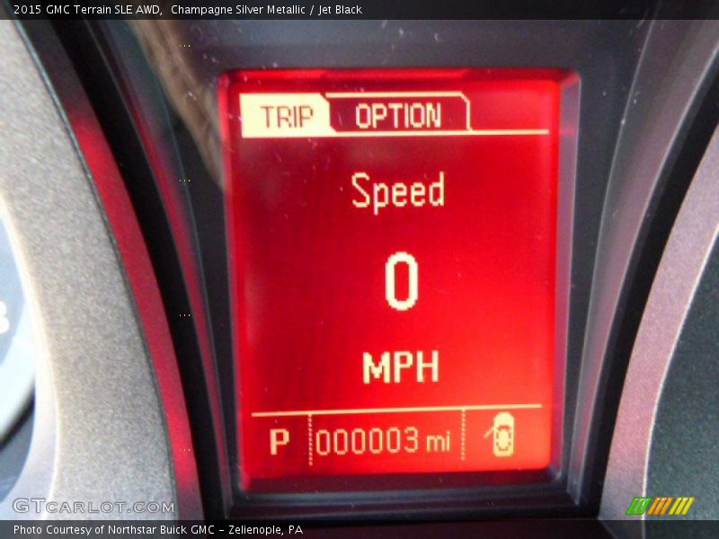 Champagne Silver Metallic / Jet Black 2015 GMC Terrain SLE AWD