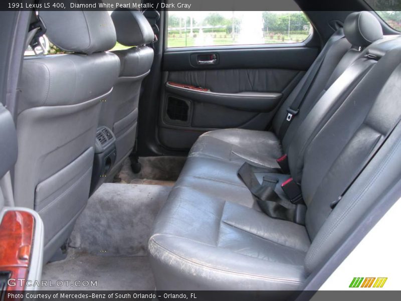 Diamond White Pearl Metallic / Dark Gray 1991 Lexus LS 400