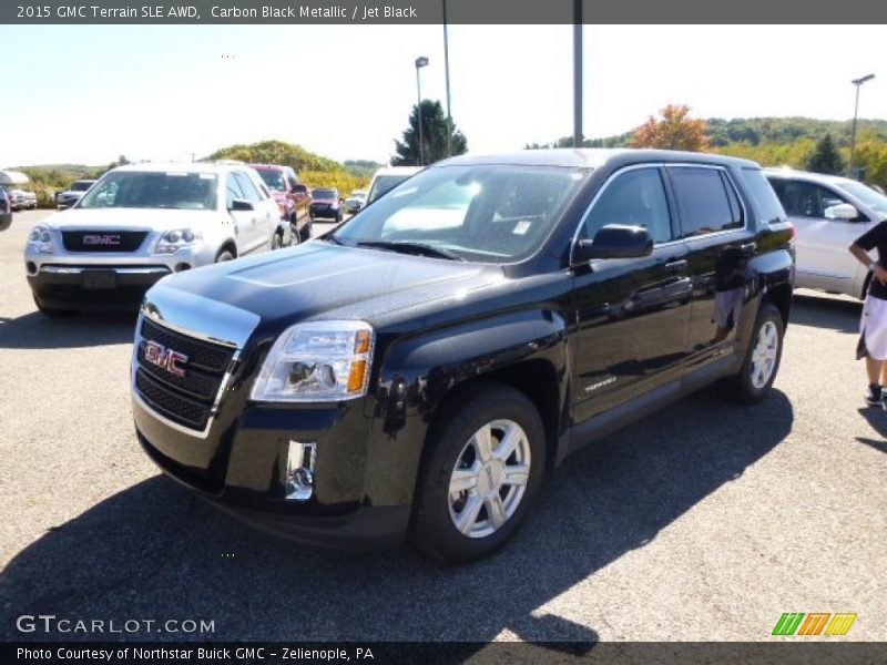 Carbon Black Metallic / Jet Black 2015 GMC Terrain SLE AWD