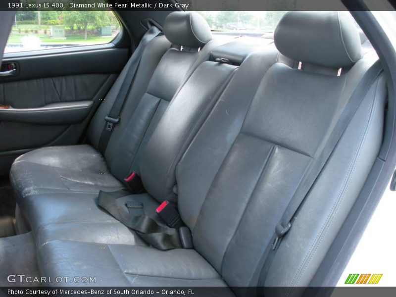Diamond White Pearl Metallic / Dark Gray 1991 Lexus LS 400