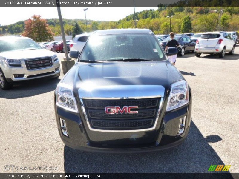 Carbon Black Metallic / Jet Black 2015 GMC Terrain SLE AWD