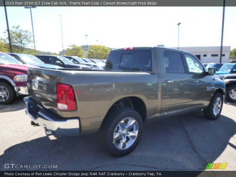 Prairie Pearl Coat / Canyon Brown/Light Frost Beige 2014 Ram 1500 SLT Crew Cab 4x4