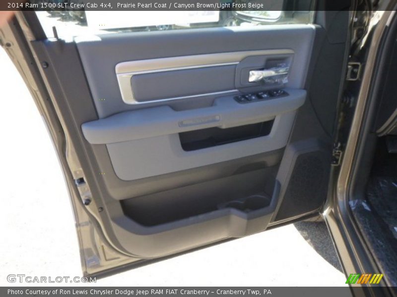 Prairie Pearl Coat / Canyon Brown/Light Frost Beige 2014 Ram 1500 SLT Crew Cab 4x4
