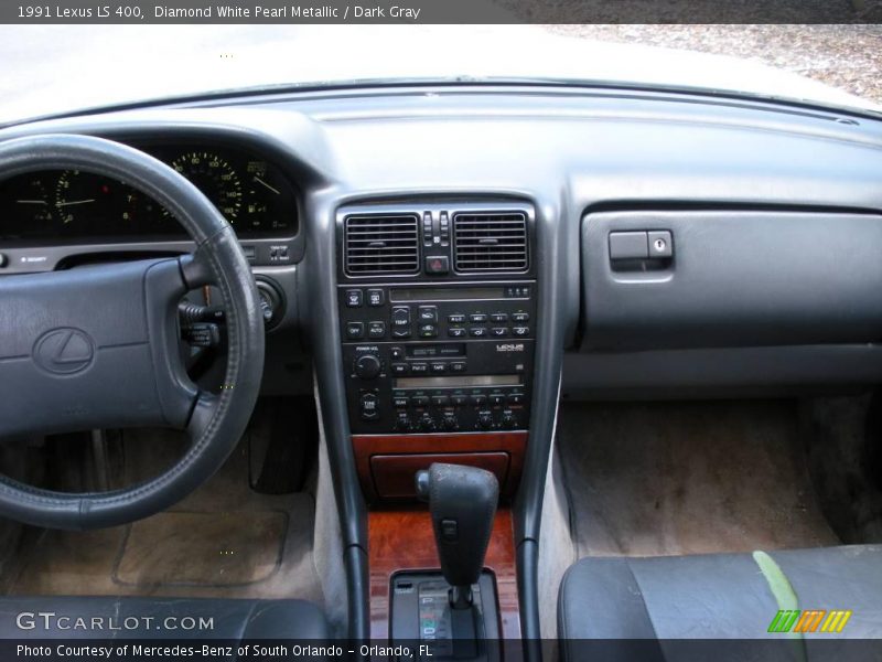 Diamond White Pearl Metallic / Dark Gray 1991 Lexus LS 400