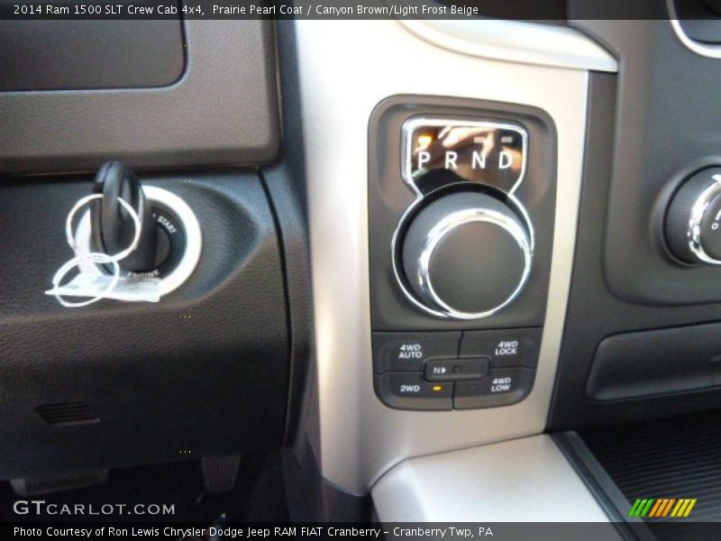 Prairie Pearl Coat / Canyon Brown/Light Frost Beige 2014 Ram 1500 SLT Crew Cab 4x4