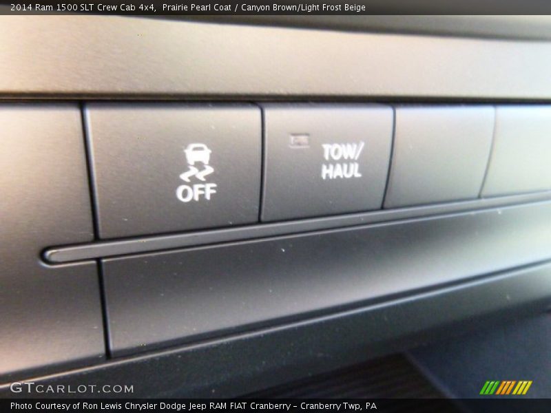 Prairie Pearl Coat / Canyon Brown/Light Frost Beige 2014 Ram 1500 SLT Crew Cab 4x4