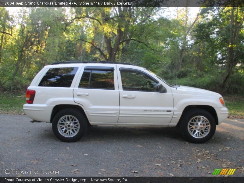 Stone White / Dark Slate Gray 2004 Jeep Grand Cherokee Limited 4x4