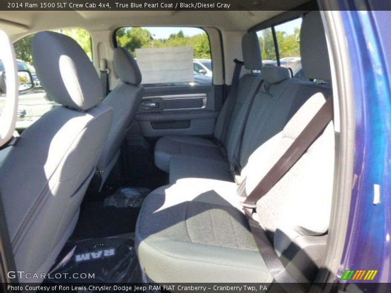 True Blue Pearl Coat / Black/Diesel Gray 2014 Ram 1500 SLT Crew Cab 4x4