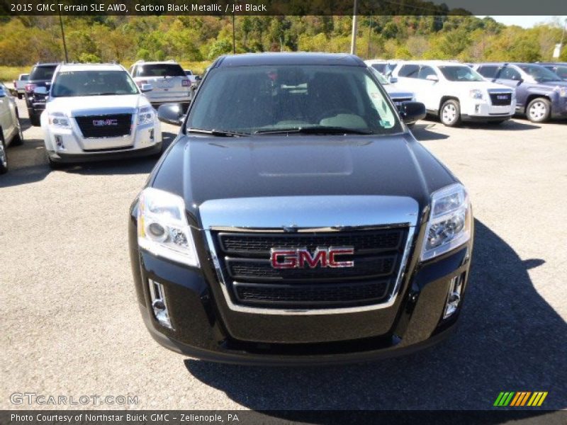 Carbon Black Metallic / Jet Black 2015 GMC Terrain SLE AWD