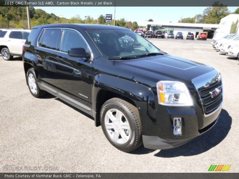 Carbon Black Metallic / Jet Black 2015 GMC Terrain SLE AWD