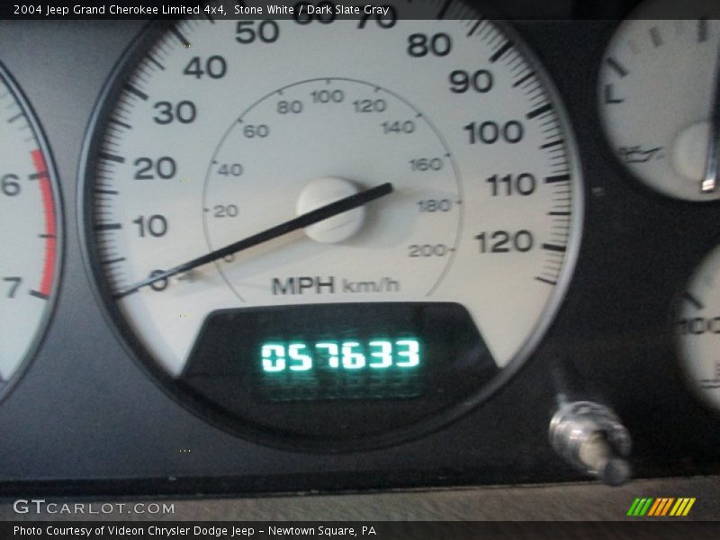Stone White / Dark Slate Gray 2004 Jeep Grand Cherokee Limited 4x4