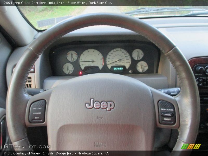 Stone White / Dark Slate Gray 2004 Jeep Grand Cherokee Limited 4x4