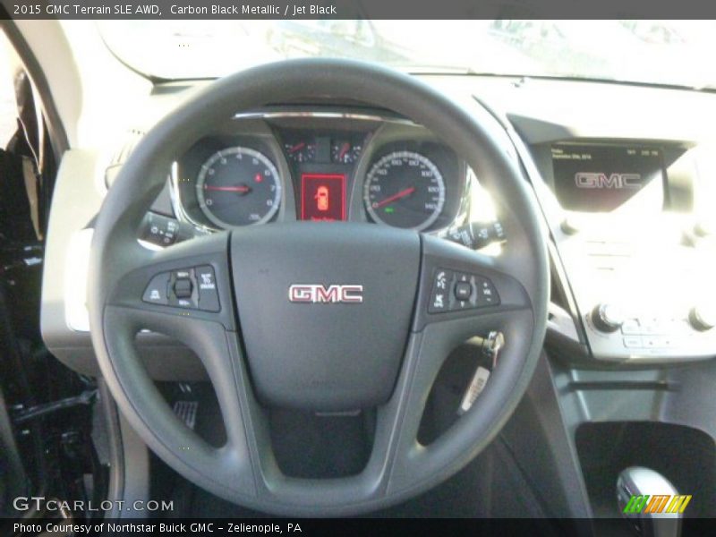 Carbon Black Metallic / Jet Black 2015 GMC Terrain SLE AWD