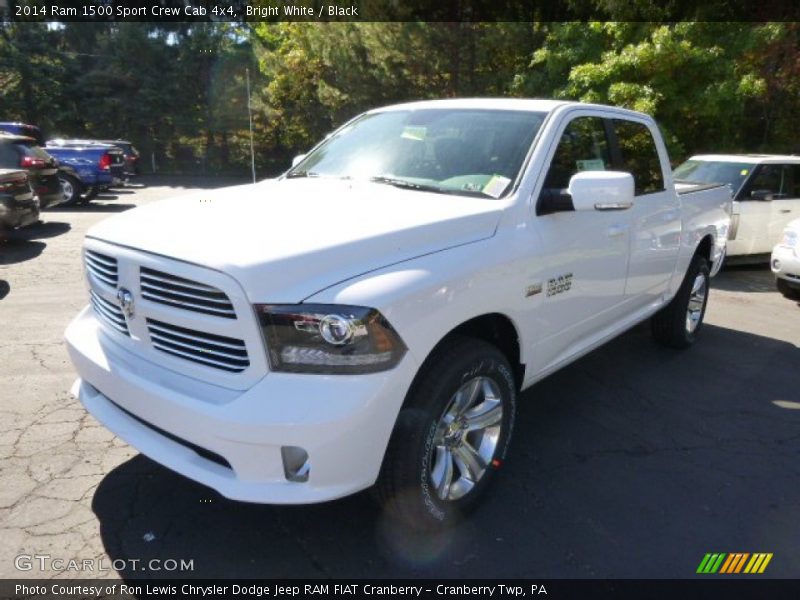 Bright White / Black 2014 Ram 1500 Sport Crew Cab 4x4