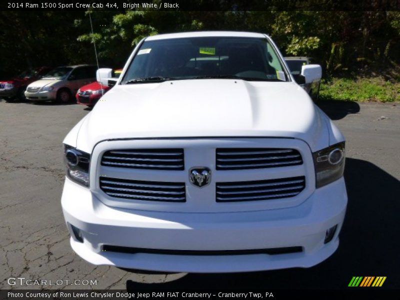 Bright White / Black 2014 Ram 1500 Sport Crew Cab 4x4