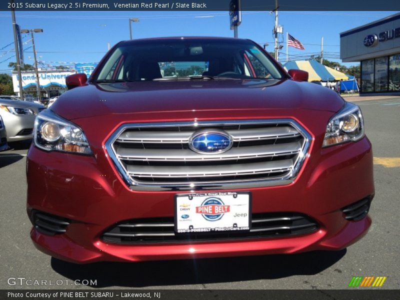 Venetian Red Pearl / Slate Black 2015 Subaru Legacy 2.5i Premium