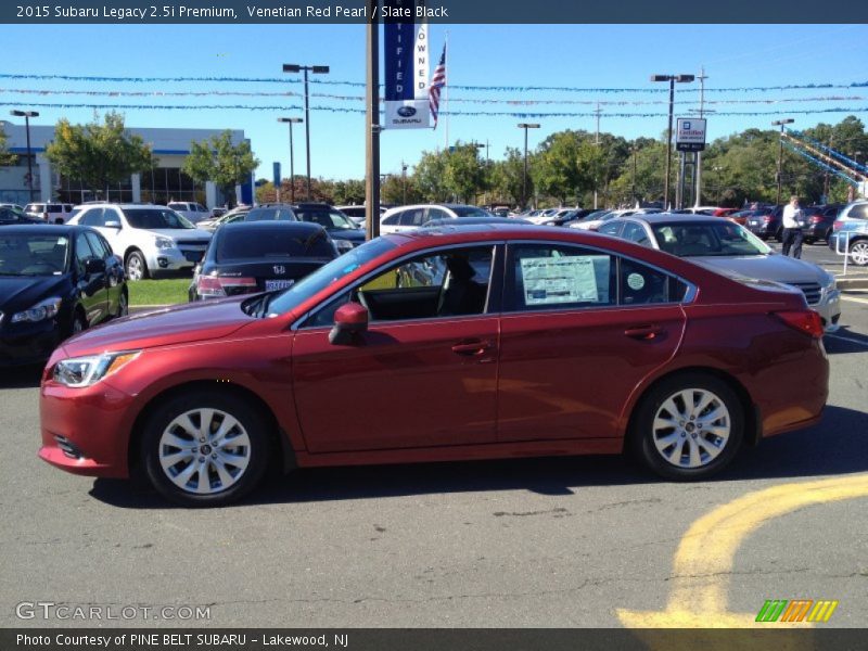 Venetian Red Pearl / Slate Black 2015 Subaru Legacy 2.5i Premium