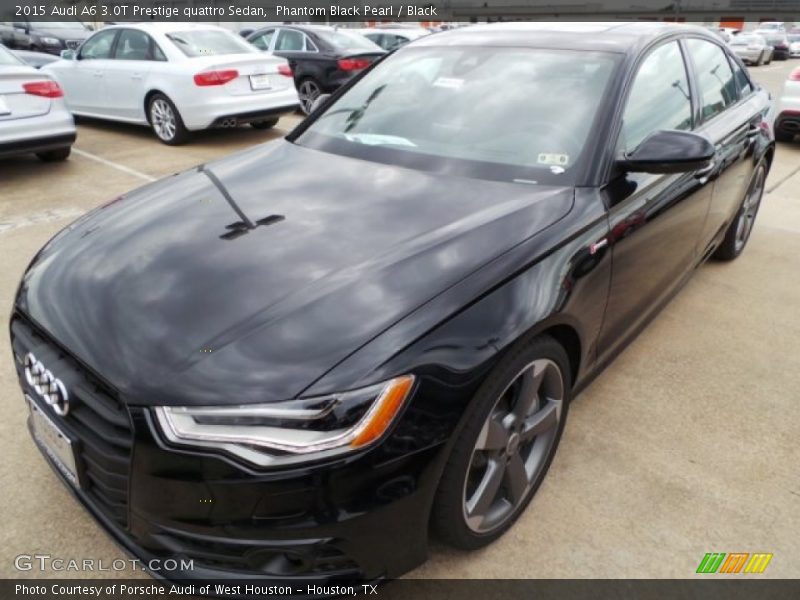 Phantom Black Pearl / Black 2015 Audi A6 3.0T Prestige quattro Sedan