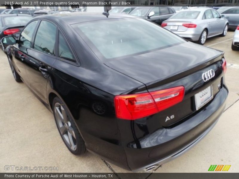 Phantom Black Pearl / Black 2015 Audi A6 3.0T Prestige quattro Sedan