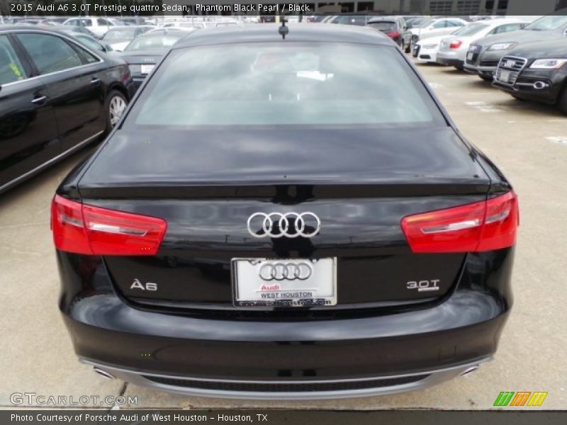 Phantom Black Pearl / Black 2015 Audi A6 3.0T Prestige quattro Sedan