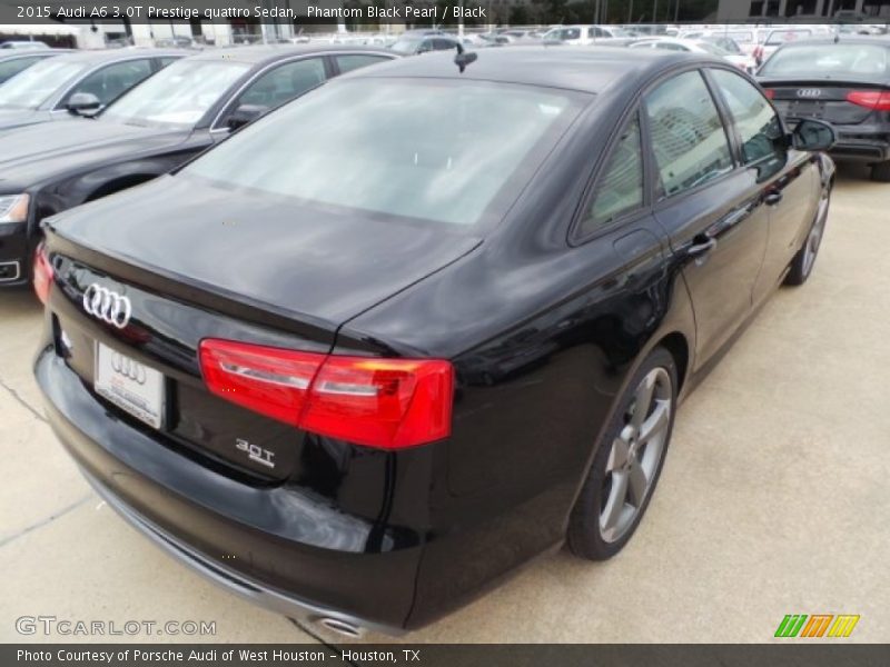 Phantom Black Pearl / Black 2015 Audi A6 3.0T Prestige quattro Sedan