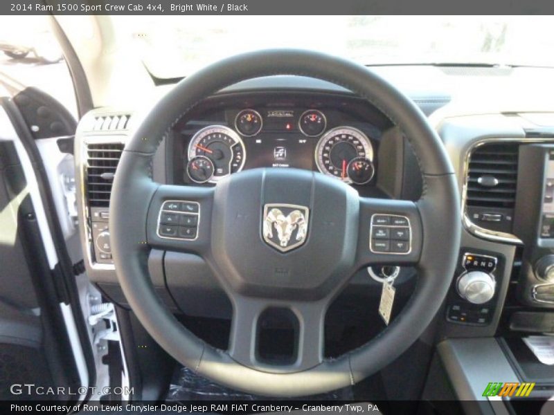 Bright White / Black 2014 Ram 1500 Sport Crew Cab 4x4