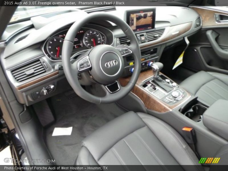 Phantom Black Pearl / Black 2015 Audi A6 3.0T Prestige quattro Sedan