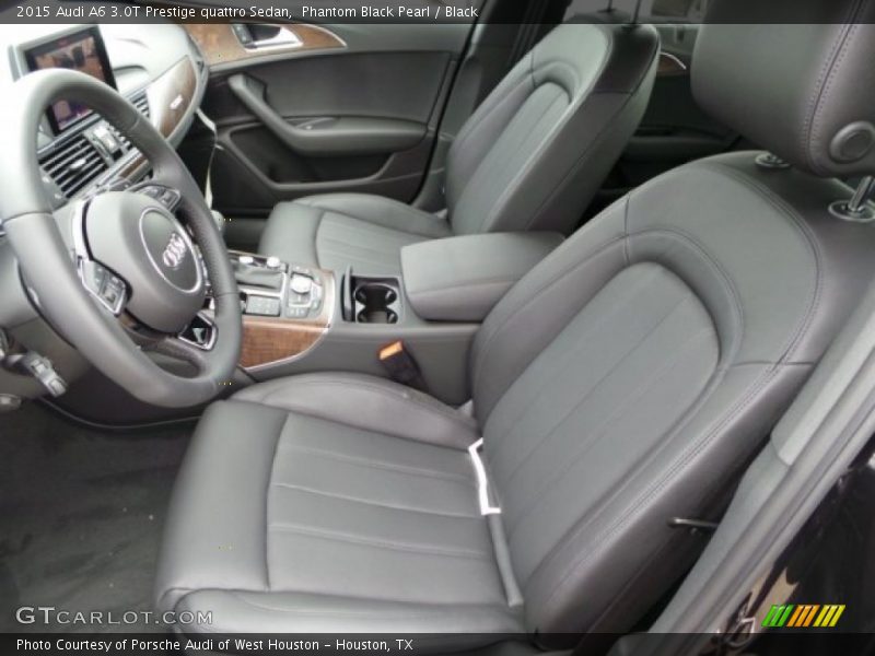 Phantom Black Pearl / Black 2015 Audi A6 3.0T Prestige quattro Sedan