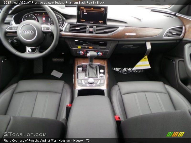 Phantom Black Pearl / Black 2015 Audi A6 3.0T Prestige quattro Sedan