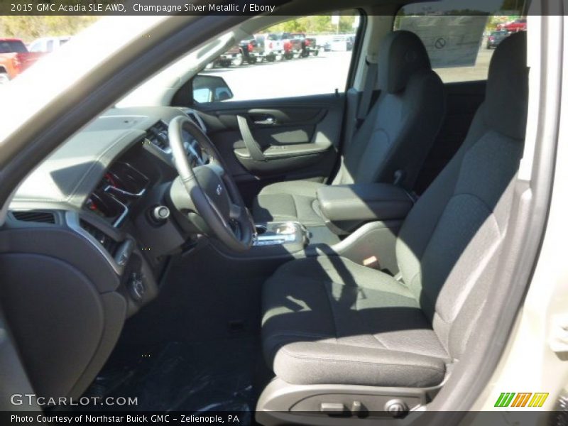 Champagne Silver Metallic / Ebony 2015 GMC Acadia SLE AWD