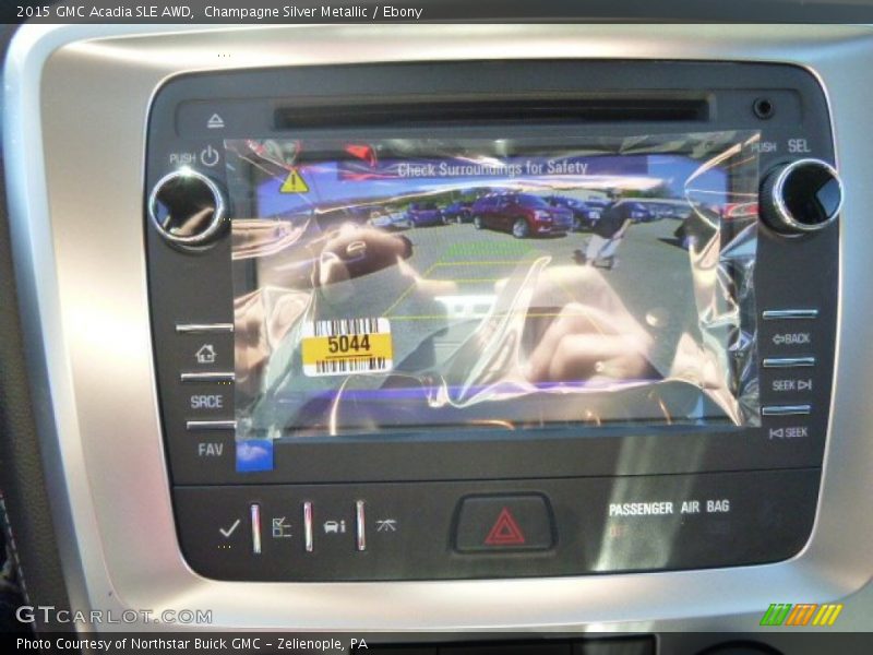 Champagne Silver Metallic / Ebony 2015 GMC Acadia SLE AWD