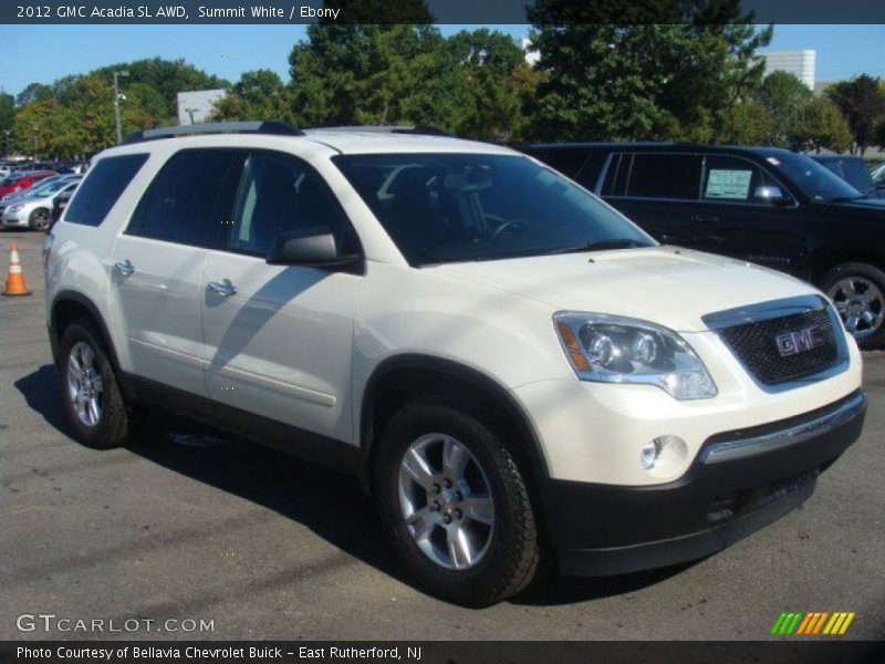 Summit White / Ebony 2012 GMC Acadia SL AWD
