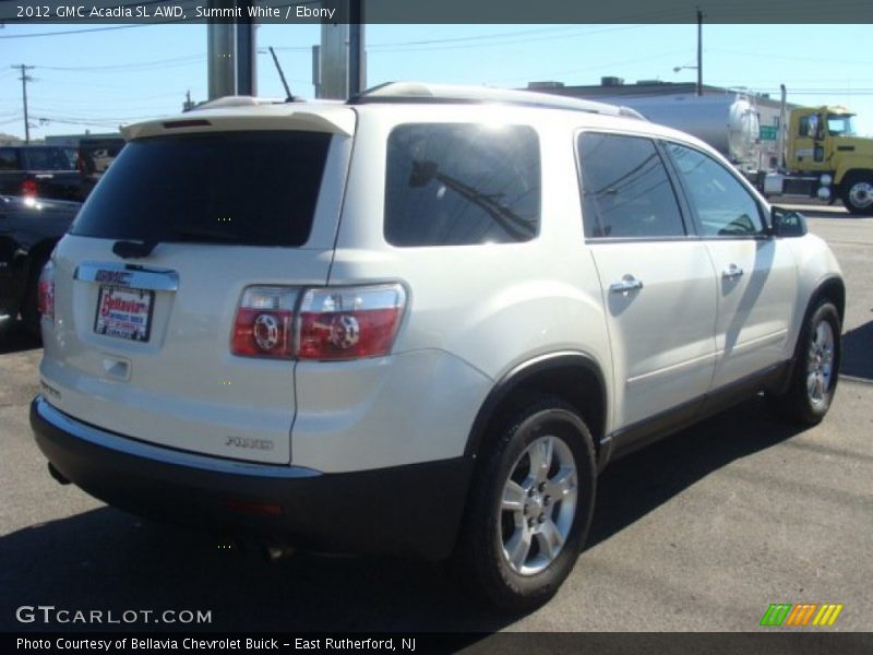 Summit White / Ebony 2012 GMC Acadia SL AWD