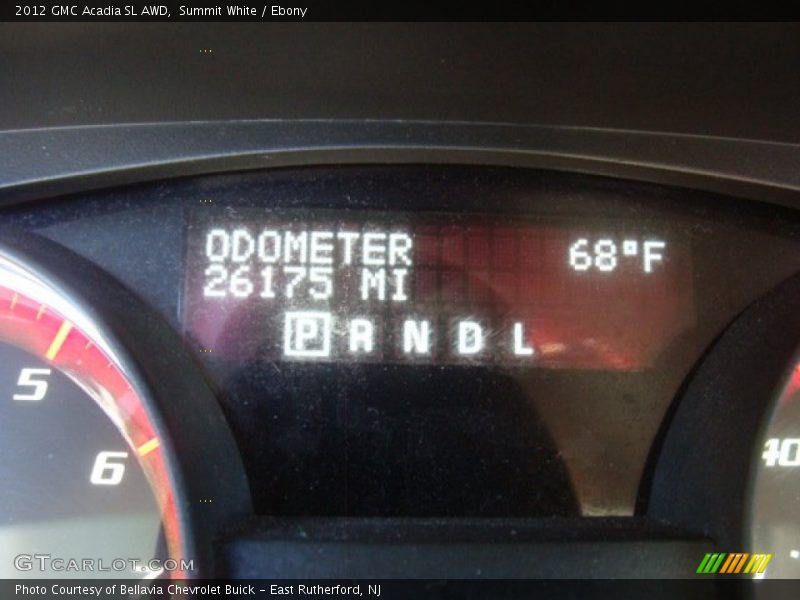 Summit White / Ebony 2012 GMC Acadia SL AWD