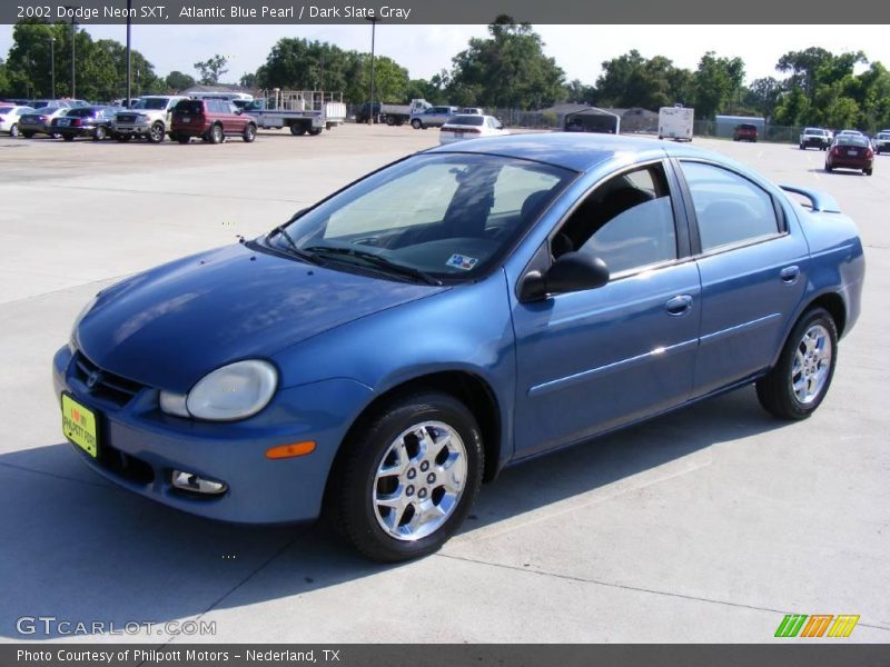 Atlantic Blue Pearl / Dark Slate Gray 2002 Dodge Neon SXT