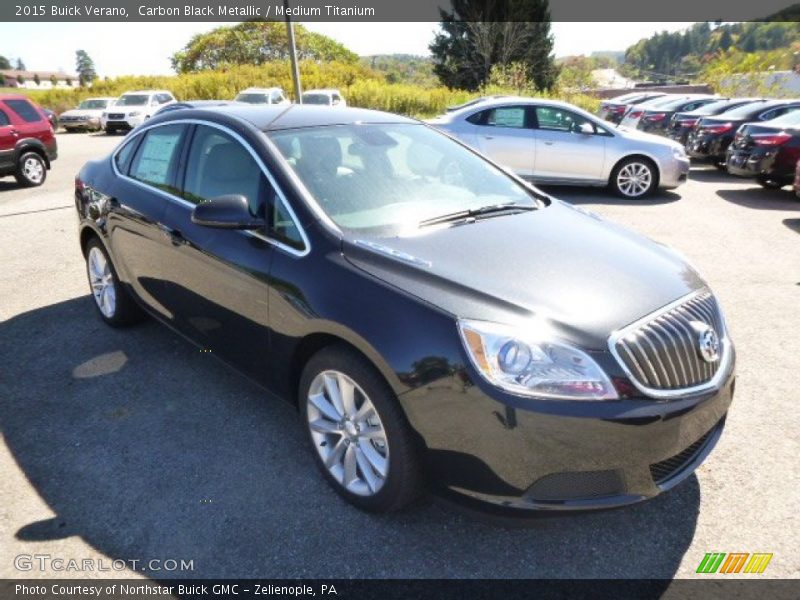 Carbon Black Metallic / Medium Titanium 2015 Buick Verano