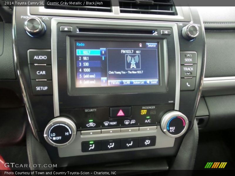 Cosmic Gray Metallic / Black/Ash 2014 Toyota Camry SE