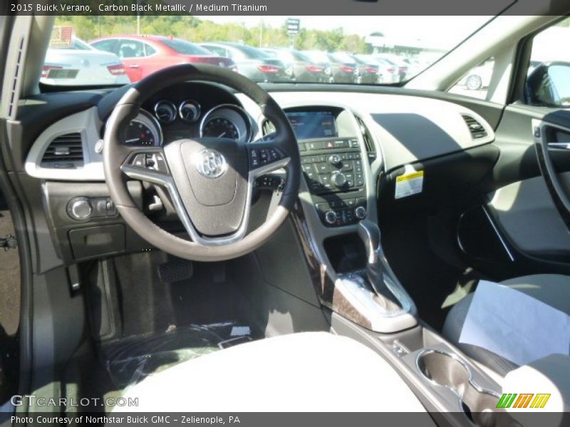 Carbon Black Metallic / Medium Titanium 2015 Buick Verano