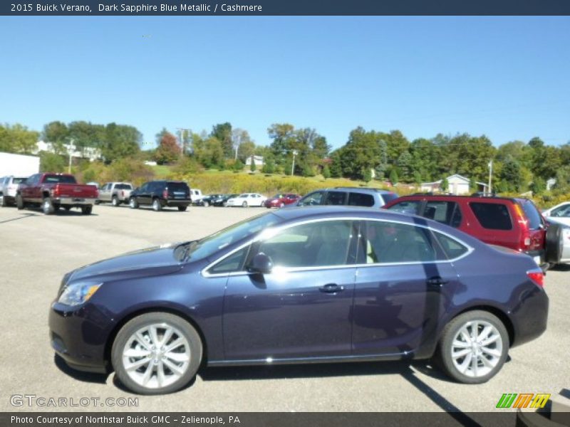 Dark Sapphire Blue Metallic / Cashmere 2015 Buick Verano