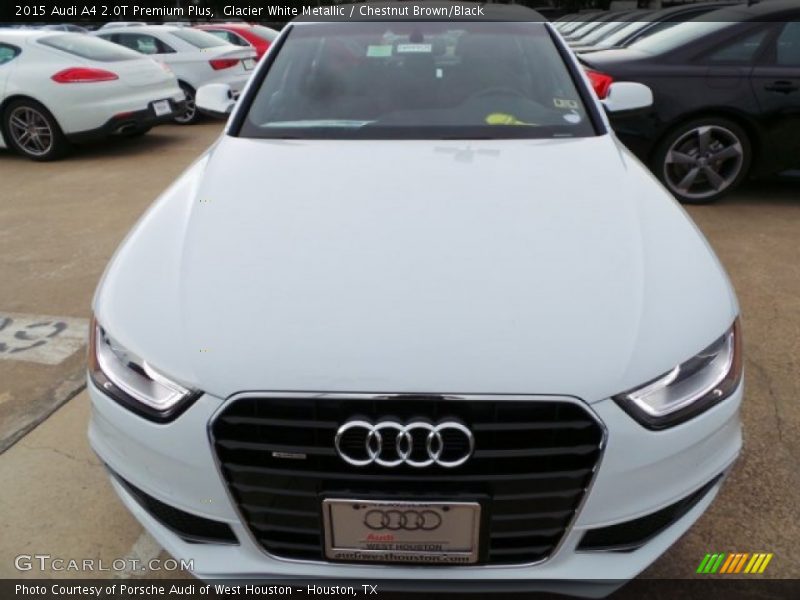 Glacier White Metallic / Chestnut Brown/Black 2015 Audi A4 2.0T Premium Plus