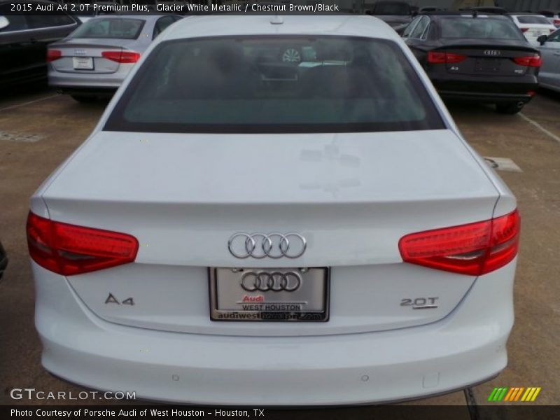 Glacier White Metallic / Chestnut Brown/Black 2015 Audi A4 2.0T Premium Plus
