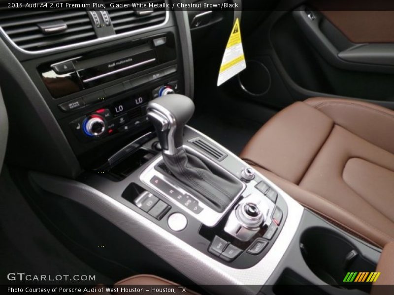 Glacier White Metallic / Chestnut Brown/Black 2015 Audi A4 2.0T Premium Plus