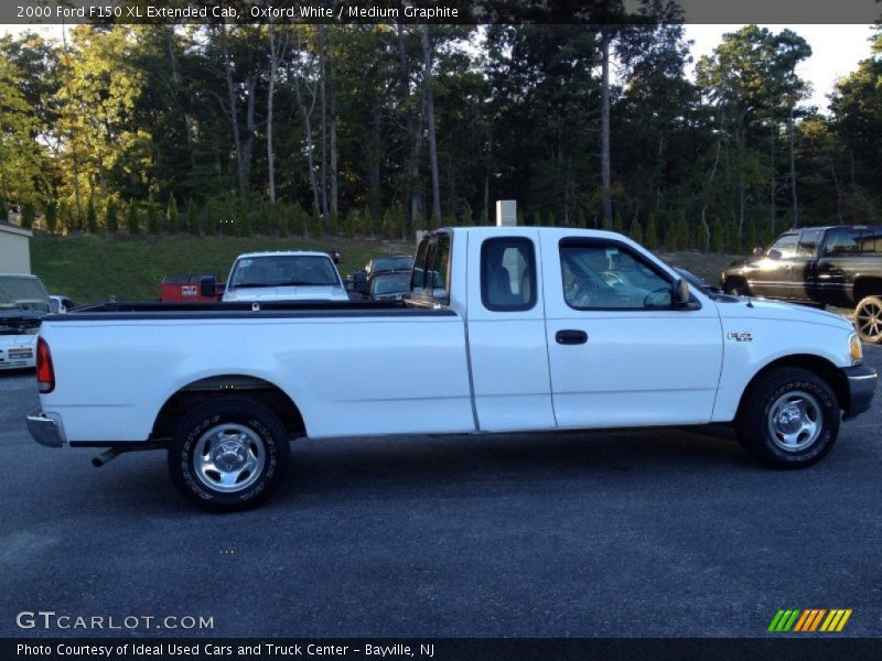 Oxford White / Medium Graphite 2000 Ford F150 XL Extended Cab