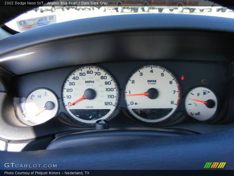 Atlantic Blue Pearl / Dark Slate Gray 2002 Dodge Neon SXT