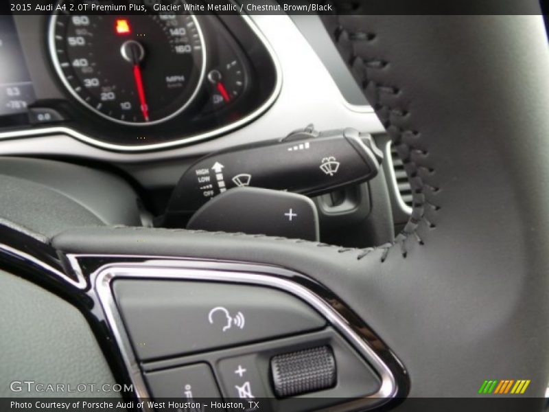 Glacier White Metallic / Chestnut Brown/Black 2015 Audi A4 2.0T Premium Plus