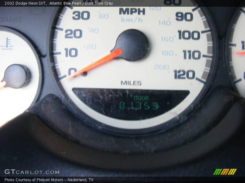 Atlantic Blue Pearl / Dark Slate Gray 2002 Dodge Neon SXT