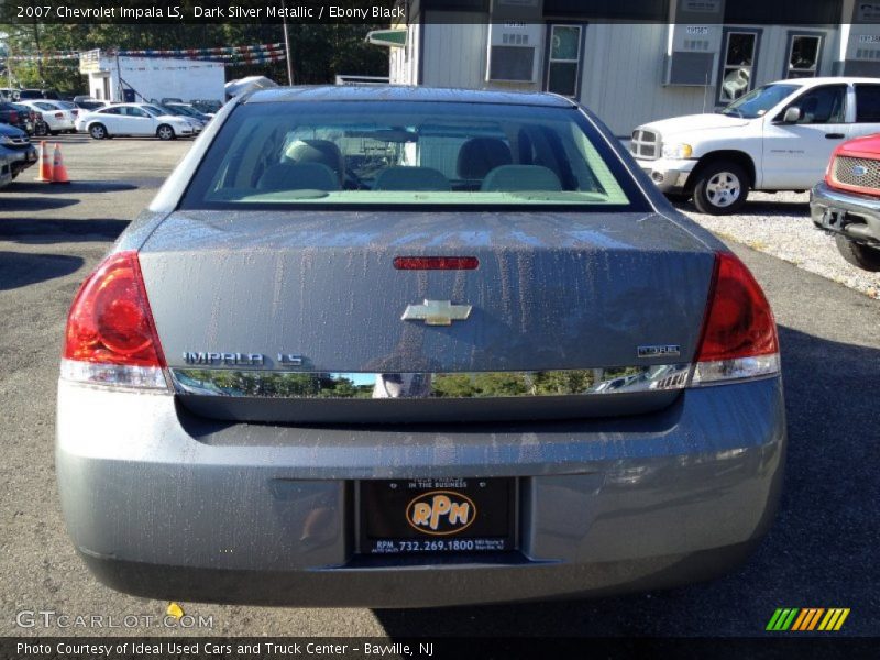 Dark Silver Metallic / Ebony Black 2007 Chevrolet Impala LS