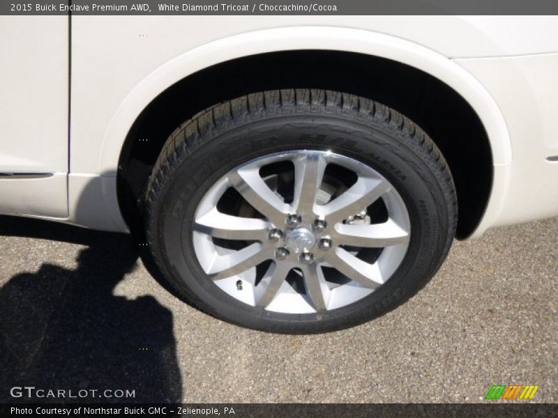 White Diamond Tricoat / Choccachino/Cocoa 2015 Buick Enclave Premium AWD